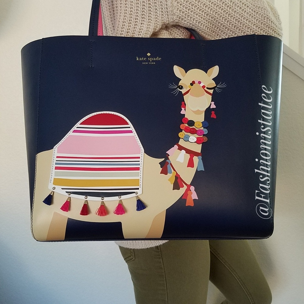 NWT KATE SPADE CAMEL LUVVIE SPICE THINGS UP TOTE - Picture 2 of 8
